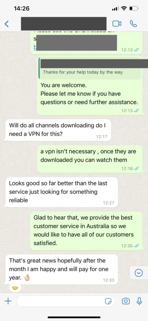 Firestick setup assistance on WhatsApp with Orbixa TV